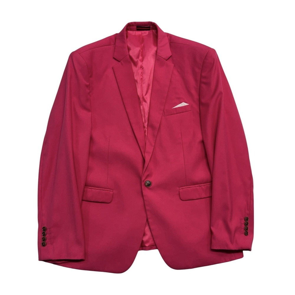 Hot Pink Blazer 46R Mens Jacket Sport Suit Coat Modern Bespoke Tailored Custom